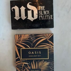 Eyeshadow and Highlight palettes.